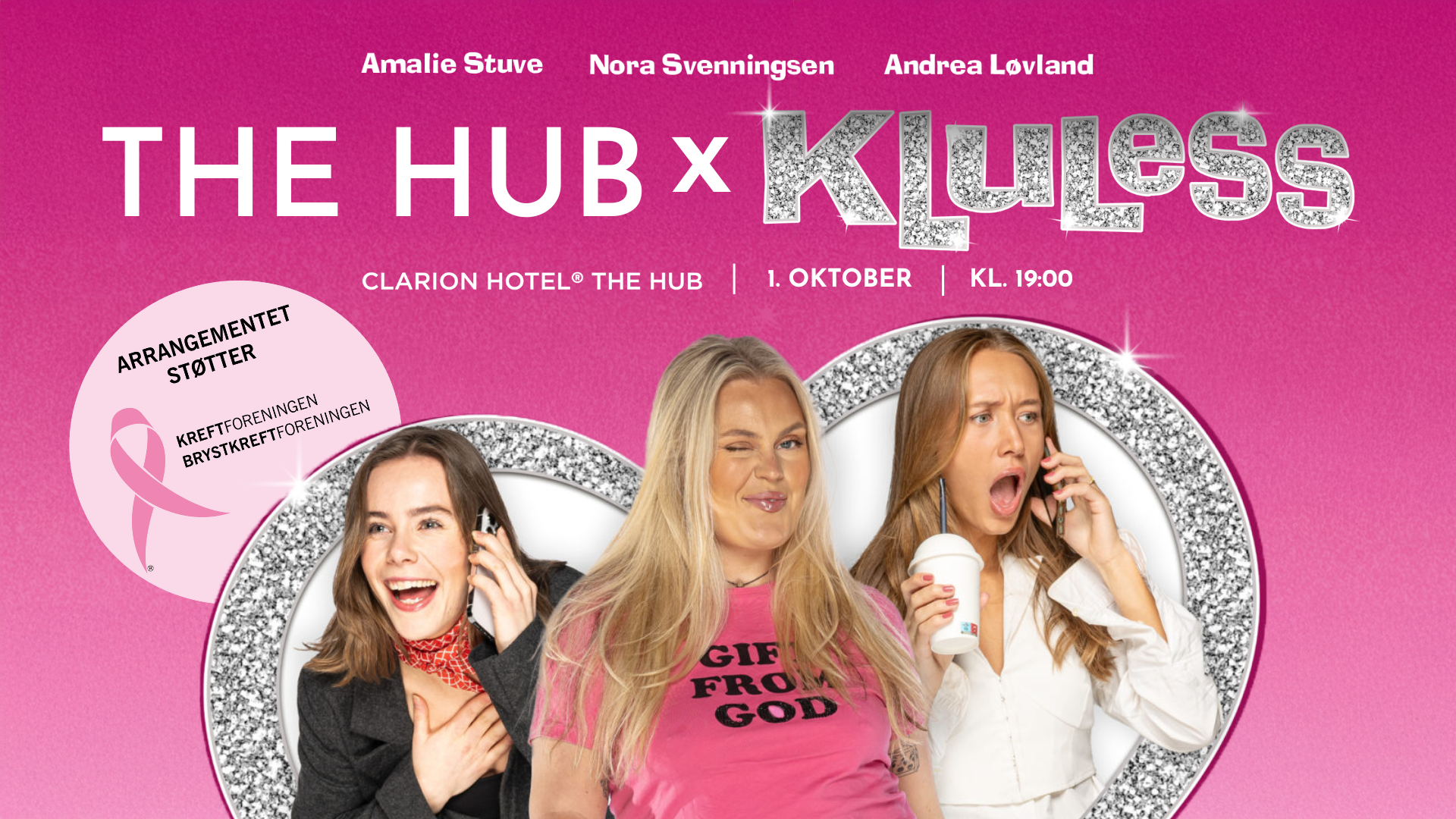 The Hub x Klueless: En rosasløyfe kveld