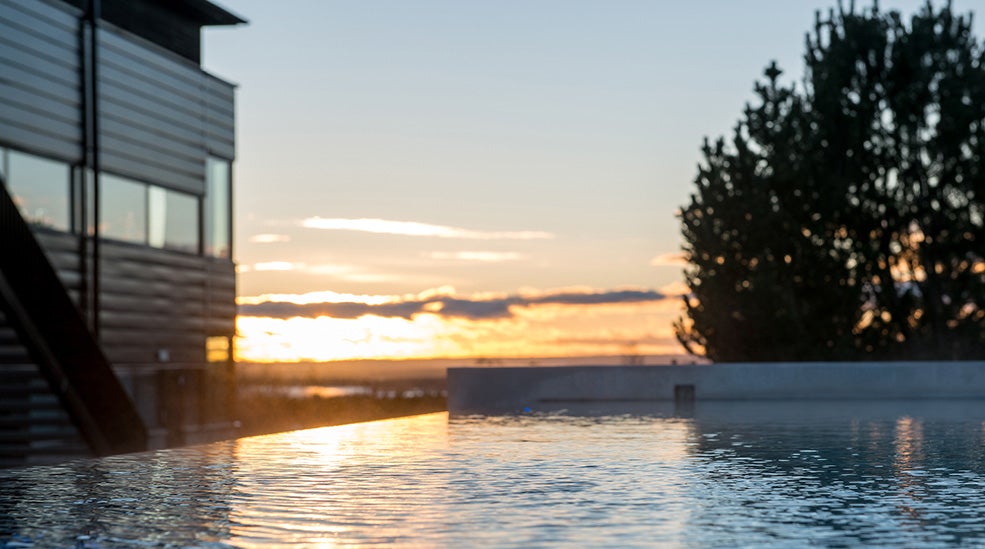 Utendørsbasseng med fantastisk utsikt på Quality Hotel Frösö Park
