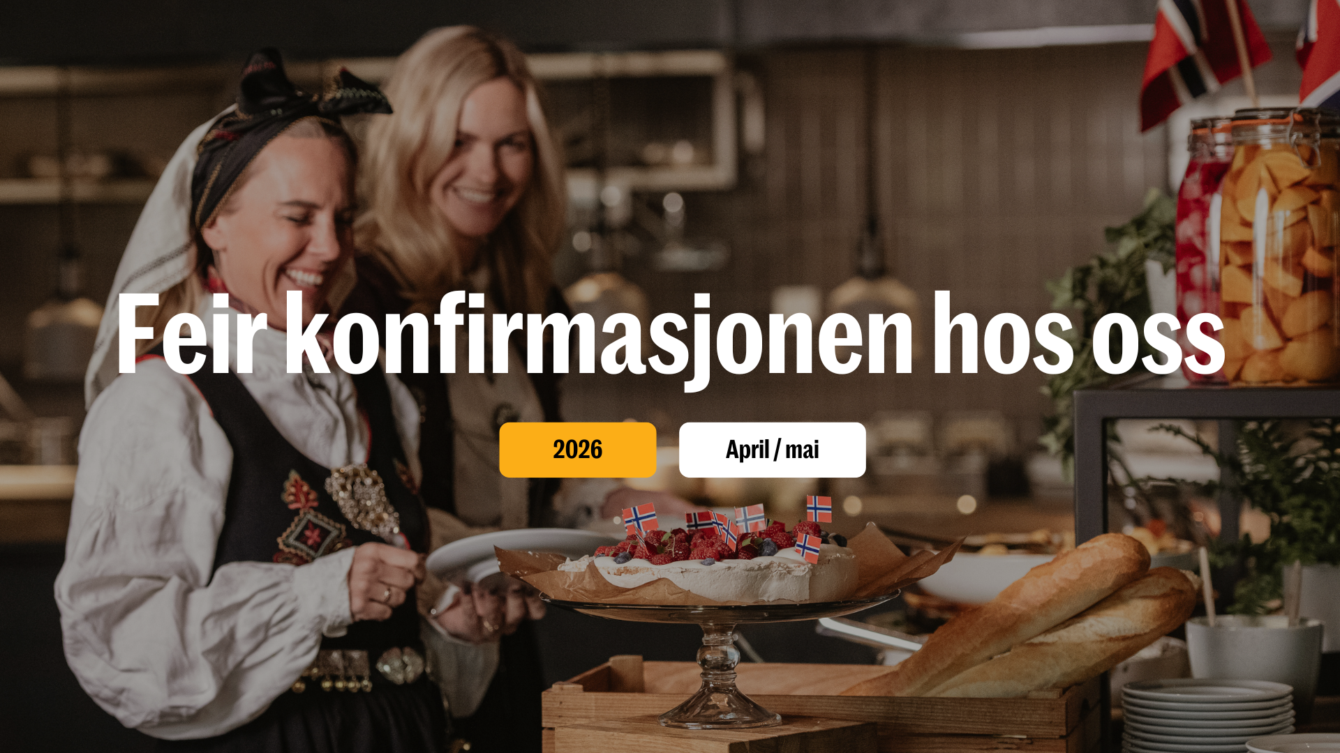 Konfirmasjonsfeiring på hotell