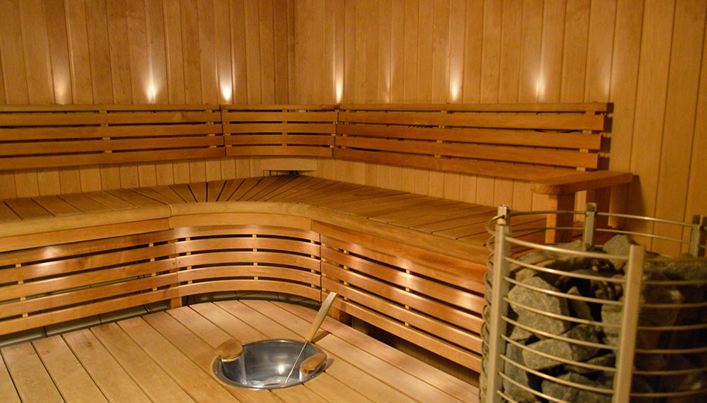 Herre badstue i relaxavdelingen på Quality Hotel Galaxen i Borlänge