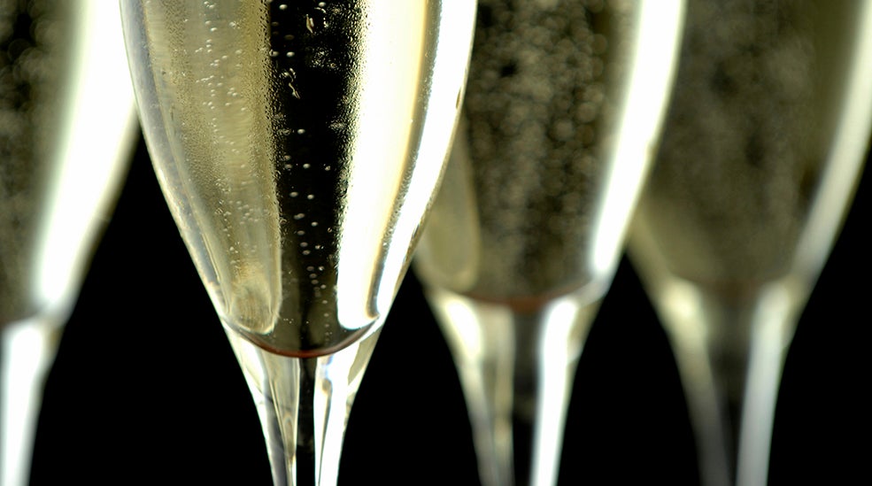 Champagne glass på Bar X i Malmø